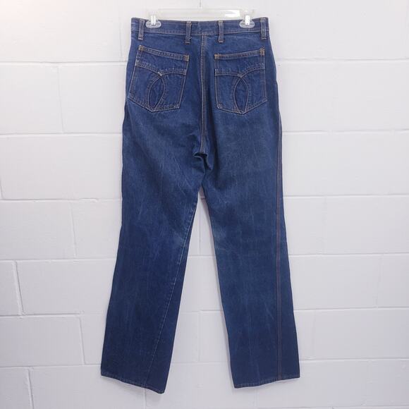 Lerner Jeans Womens Size 15/16x35 Medium Wash Vtg 70s\80s Straight Leg High Rise - Picture 3 of 10